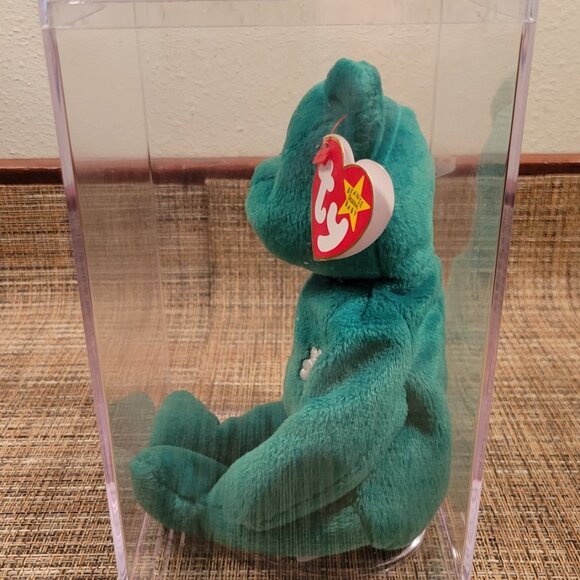 Ty Beanie Baby Erin The Bear 1997 Retired Plush Toy with Case - Picture 6 of 10